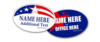 Political Oval Stickers