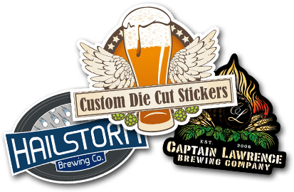 Microbrewer and Homebrewer Custom Cut Stickers