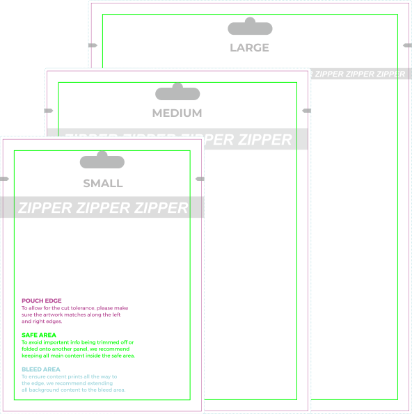 Pouch Print Templates