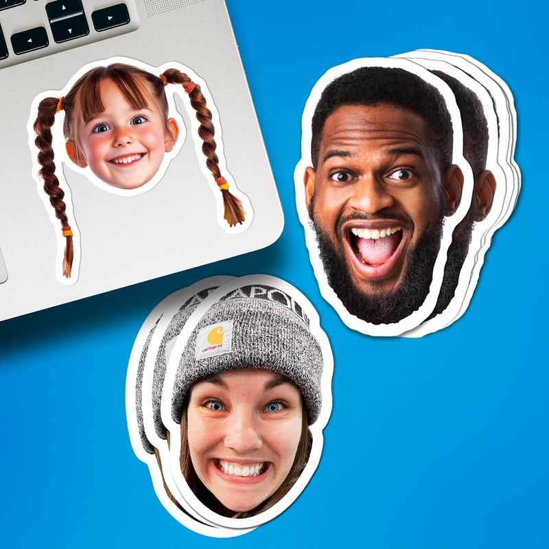 Face Stickers - Free Shipping | MakeStickers