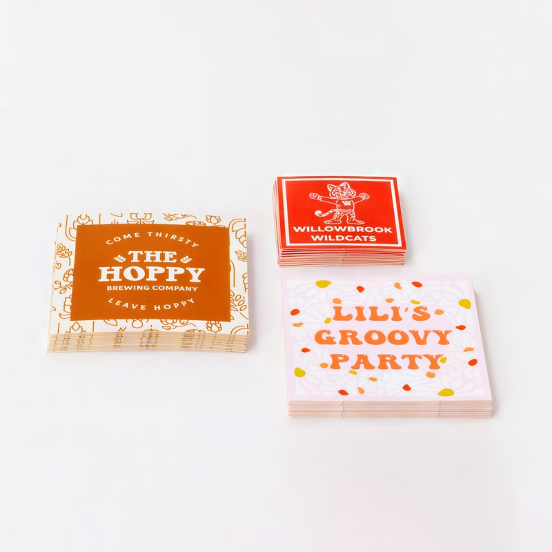 Custom Square Stickers Free Shipping MakeStickers