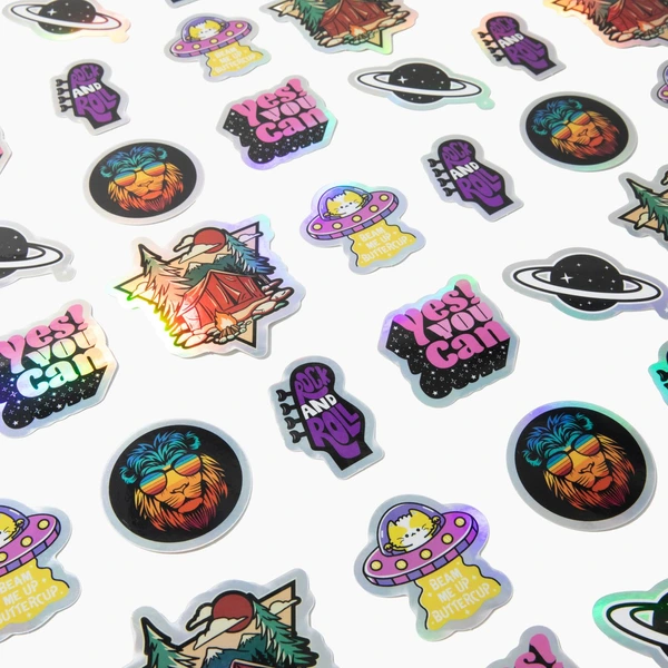 custom holographic stickers