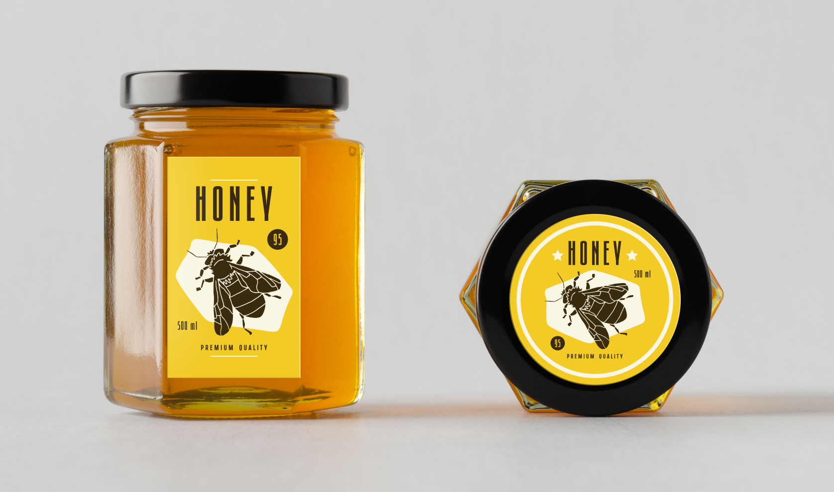 Honey Labels  Detail Shot