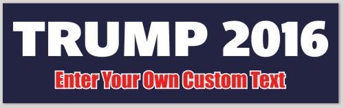 Template Trump Election Bumper Sticker