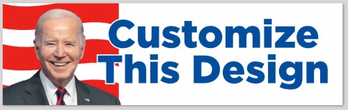 Template Bumper Sticker with Joe Biden for President