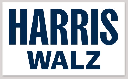 Template Harris Walz for President Sticker