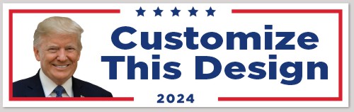 Template Donald Trump for President 2024 Bumper Sticker
