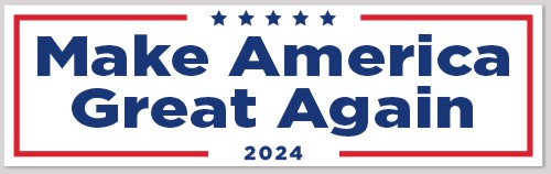 Template Make America Great Again Bumper Sticker