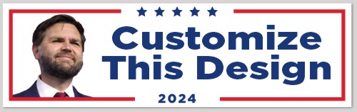 Template JD Vance for Vice President 2024 Bumper Sticker