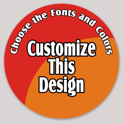 Template Circle Sticker with Large Circle Border