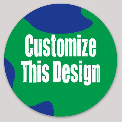 Template Circle Sticker with Abstract Blob