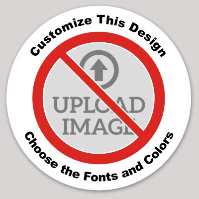 Template Anti Circle Sticker with Photo Upload
