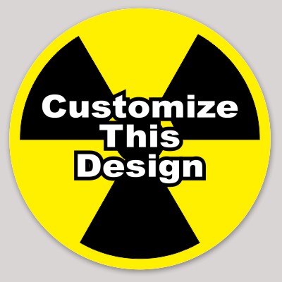 Template Radioactive Circle Sticker