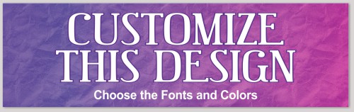 Template Bumper Sticker with Color Paper Texture