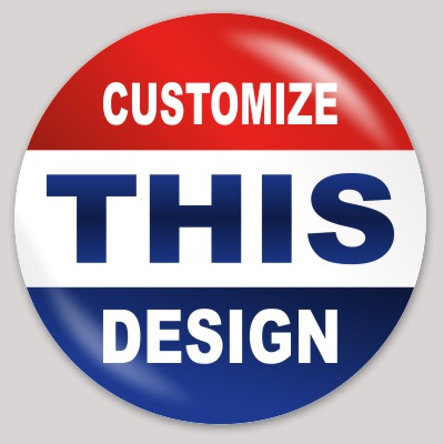 Template I Voted Circle Sticker