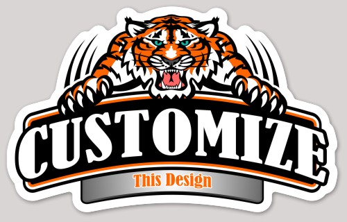 Tigers Double Up Die-Cut Sticker - Officially Licensed Team Logo Decal, Weather Resistant For Cars, Windows, Laptops