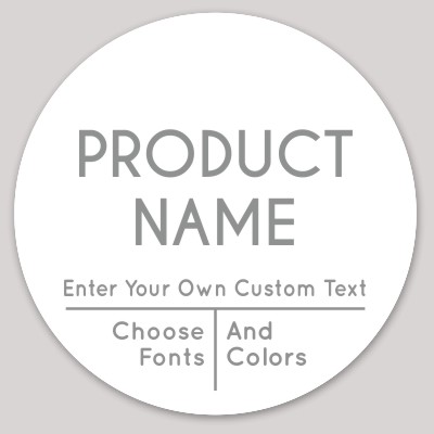 Template Basic Circle Label for Products
