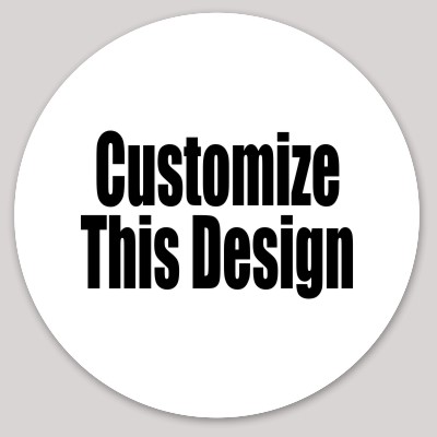 Circle Sticker with Plain Text