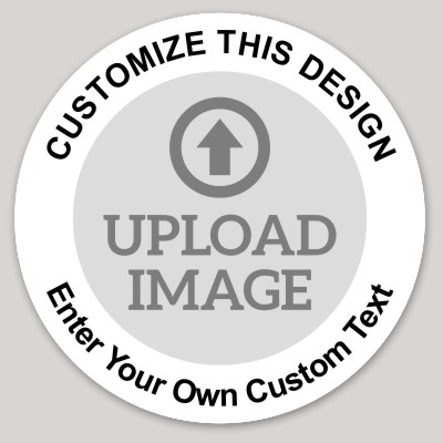 Template Circle Sticker with Photo Upload
