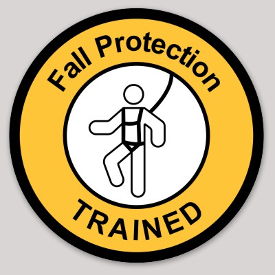 Fall Protection Circle Sticker