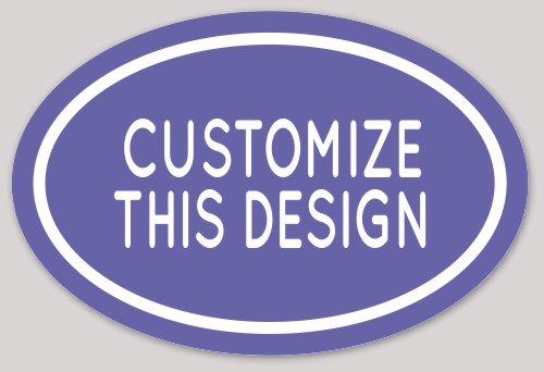 Template Simple Oval Label with Text