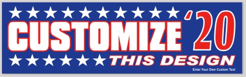 Template Political Candidate Bumper Sticker