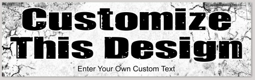 Template Bumper Sticker with Abstract Rocky Background