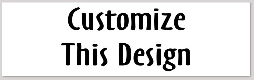 Bumper Sticker with Slogan Text