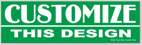Template Plain Bumper Sticker with Divided Text