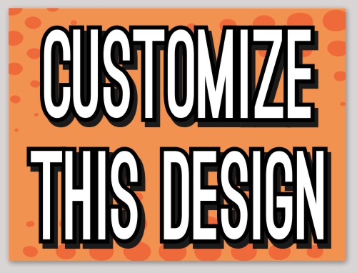 Template Rectangular Sticker with Circles in the Background