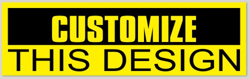 Academic Yellow and Black Bumper Sticker