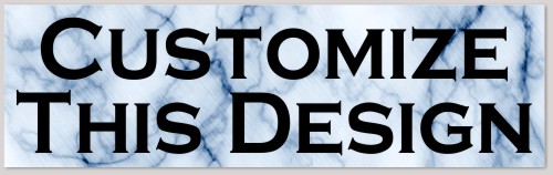 Bumper Sticker with Marble Background