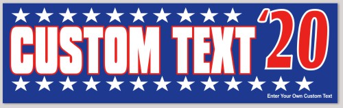 Template Election Bumper Sticker with Stars