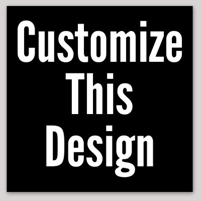 Template Square Sticker with Plain Text
