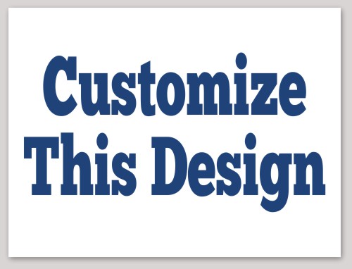 Template Rectangle Sticker with Just Plain Text