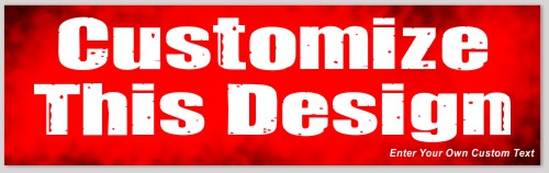 Template Bumper Sticker with Abstract Cloudy Background