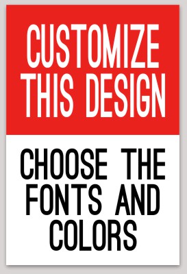 Template Vertical Rectangle Sticker with a Split Background