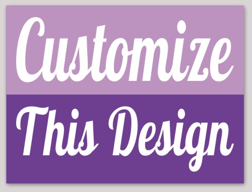 Template Rectangle Sticker with a Two Tone Background