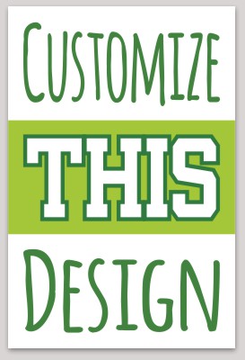 Template Vertical Sticker with Top, Bottom, and Middle Text