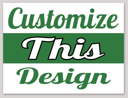 Template Rectangular Sticker with Top, Bottom, Middle Text