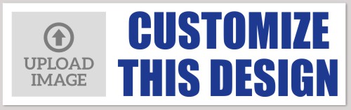 Template Bumper Sticker with Image Upload on Left