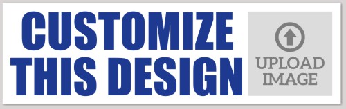 Template Bumper Sticker with Bold Text and Photo Upload
