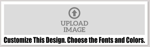 Template Bumper Sticker with Center Image Upload