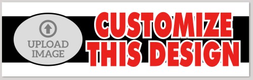 Template Bumper Sticker with Oval Image on Left
