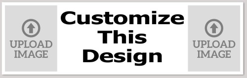 Template Bumper Sticker with Dual Image Upload